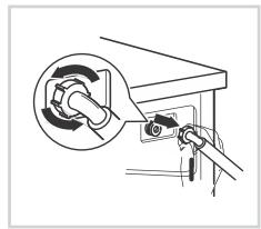 SABA FL814M25BG, FL814M25W - Nettoyer le filtré du robinet - 3