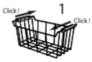 MAYTAG MZC5216LW - Position des tringles du panier - 1