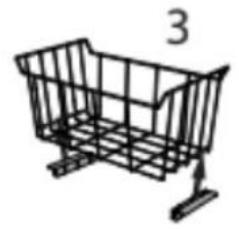MAYTAG MZC5216LW - Position des tringles du panier - 3