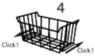 MAYTAG MZC5216LW - Position des tringles du panier - 4
