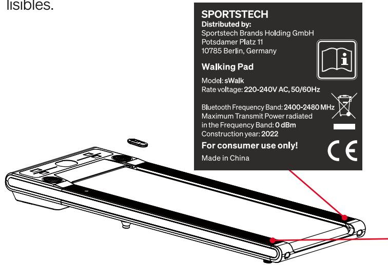 Sportstech sWalk - AUTOCOLLANT DE SECURITÉ - 1