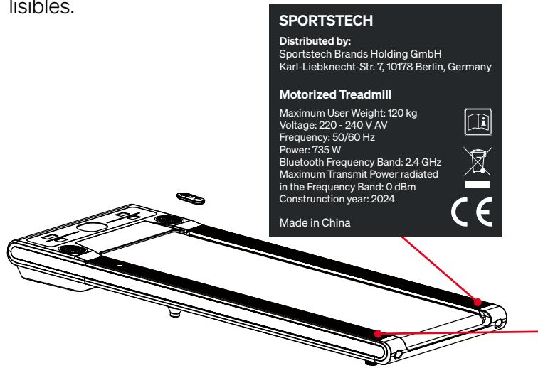 Sportstech sWalk Lite - Autocollant de sécurité - 1