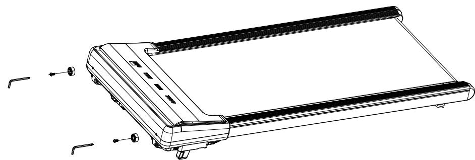 Sportstech sWalk Lite - En OPTION: FIXER les coussinets pour le stockage - 2
