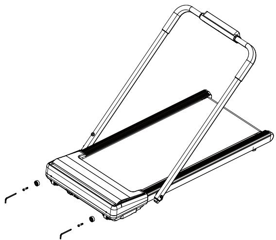 Sportstech sWalk Lite Plus - EN OPTION: FIXER LES COUSSINETS POUR LE STOCKAGE - 7