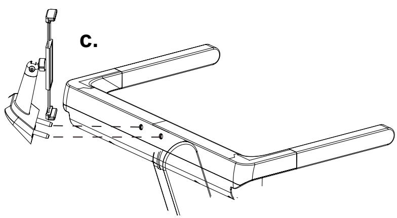 Sportstech sTread Fold Pro - MONTAGE / INSTALLATION DU SUPPORT D'APPAREIL MOBILE - 2