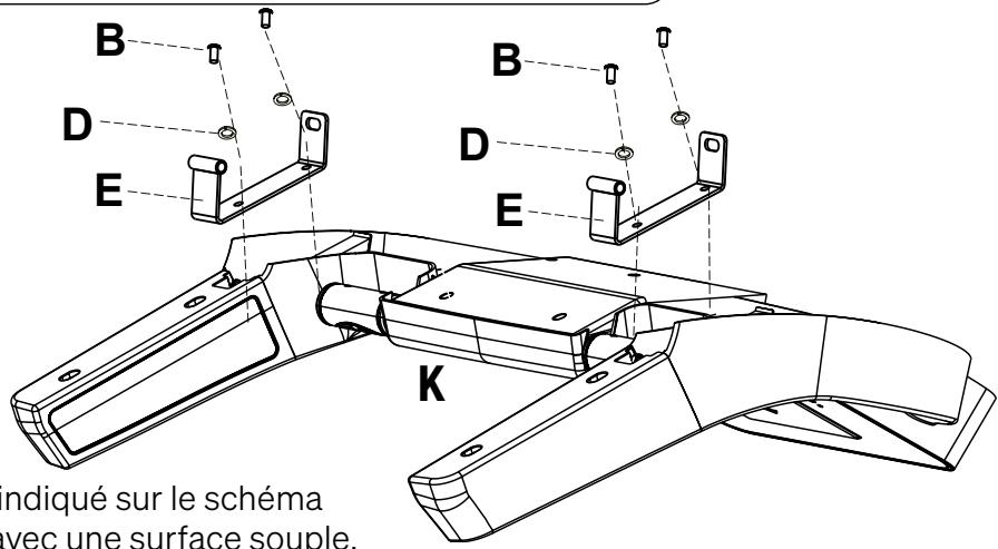 Sportstech F37s - PREPARATION DES FIXATIONS DE LA CONSOLE - 2