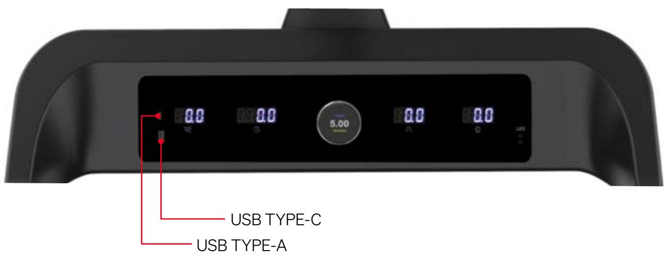 Sportstech sTread Lite - PRISES DE CHARGE USB - 1