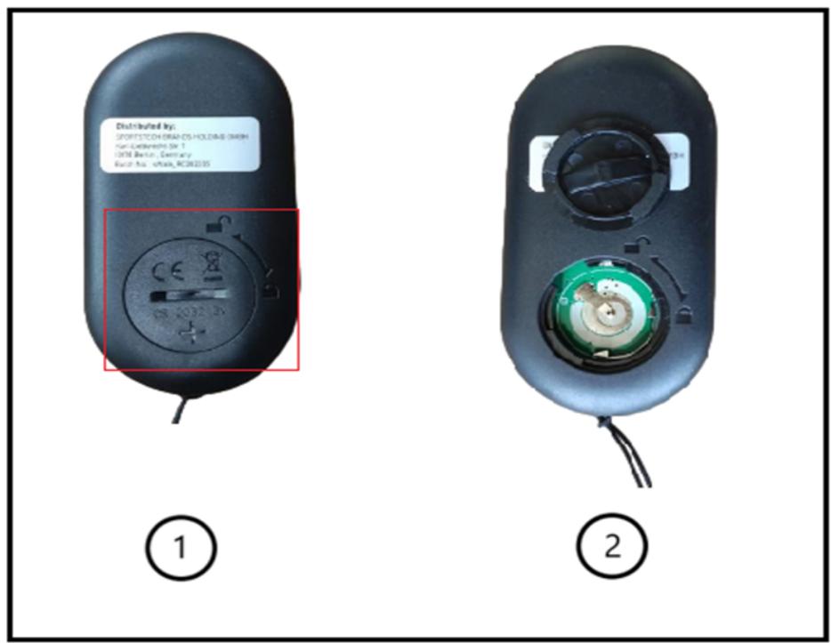 Sportstech sWalk Plus - Information sur le retrait sécurisé des piles ou des accumulateurs - 1
