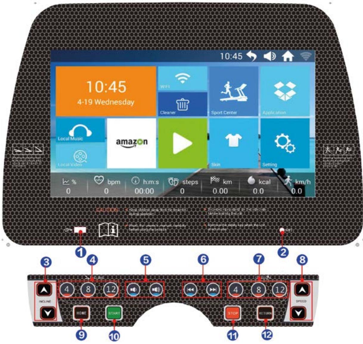 Sportstech F75 - Abaisser la plate-forme - 7