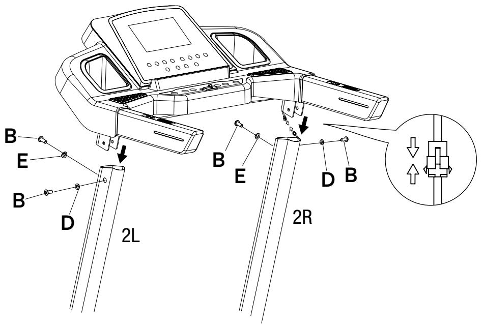 Sportstech F31s - FIXATION ET ConnEXION DE LA CONSOLE - 1