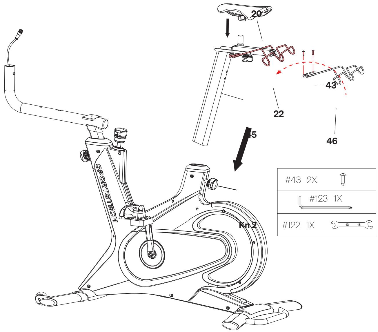 Sportstech sBike - MONTAGE DES PÉDALES - 1