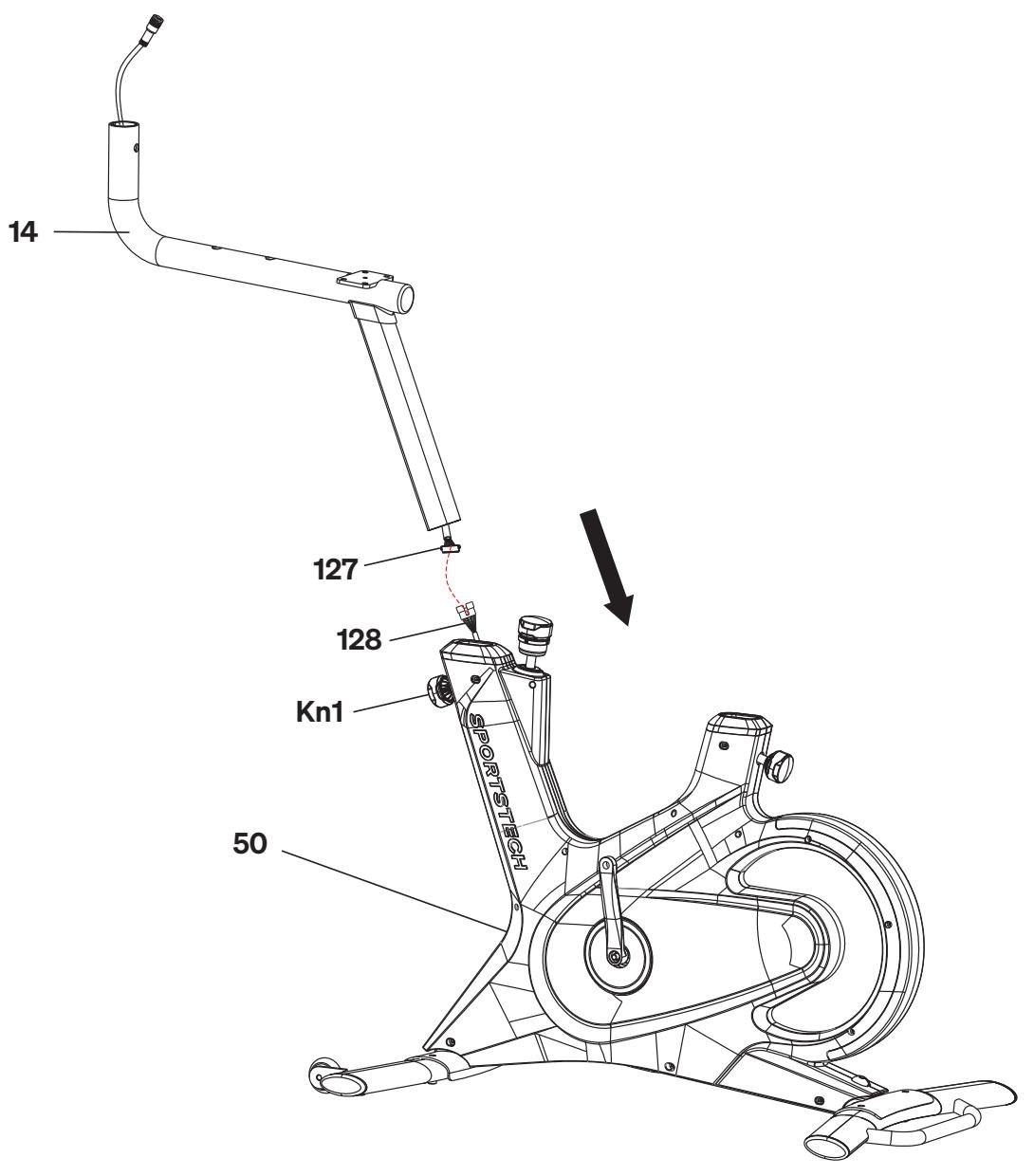 Sportstech sBike - MONTAGE DES PIEDS - 1