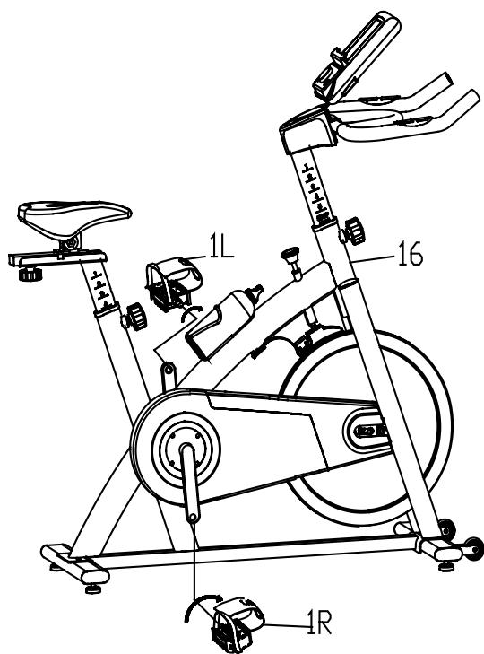 Sportstech SX200 - ATTENTION : VOUS DEVEZ FIXER LE GUIDON FERMEMENT. - 1