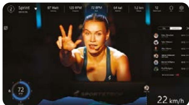 Sportstech sBike Lite - L'application Sportstech LIVE vous offre entre autres : - 1