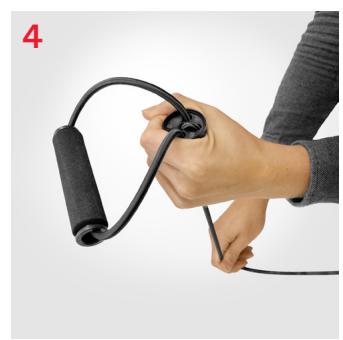 Sportstech sVibe - Raccourcissement des bandes élastiques - 4