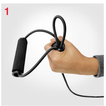Sportstech sVibe - Raccourcissement des bandes élastiques - 1