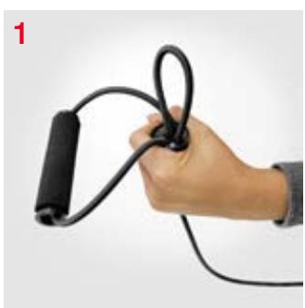 Sportstech VP500 - Raccourcissement des bandes élastiques - 1