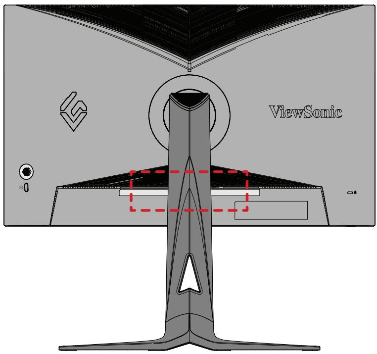VIEWSONIC XG275D1-4K - Branchement de périphériques externes - 1