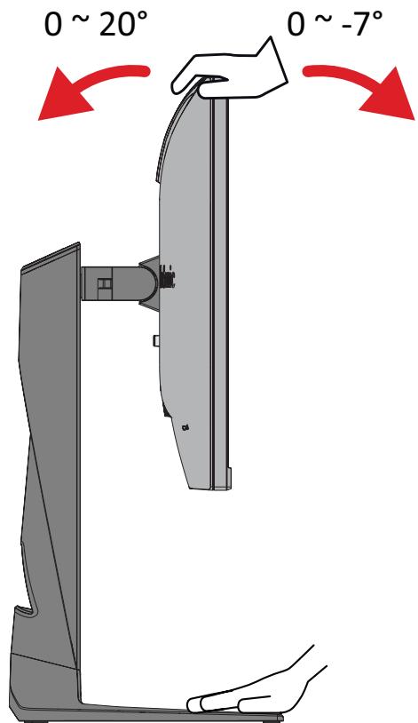 VIEWSONIC XG275D1-4K - Réglage de l'angle d'inclinaison - 1
