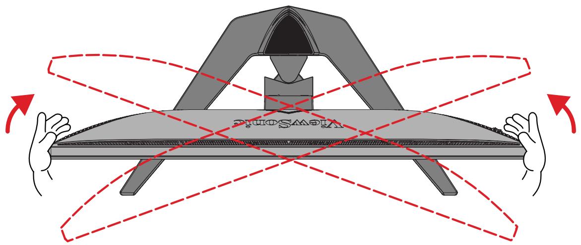 VIEWSONIC XG275D1-4K - Réglage de l'angle de pivotement - 1