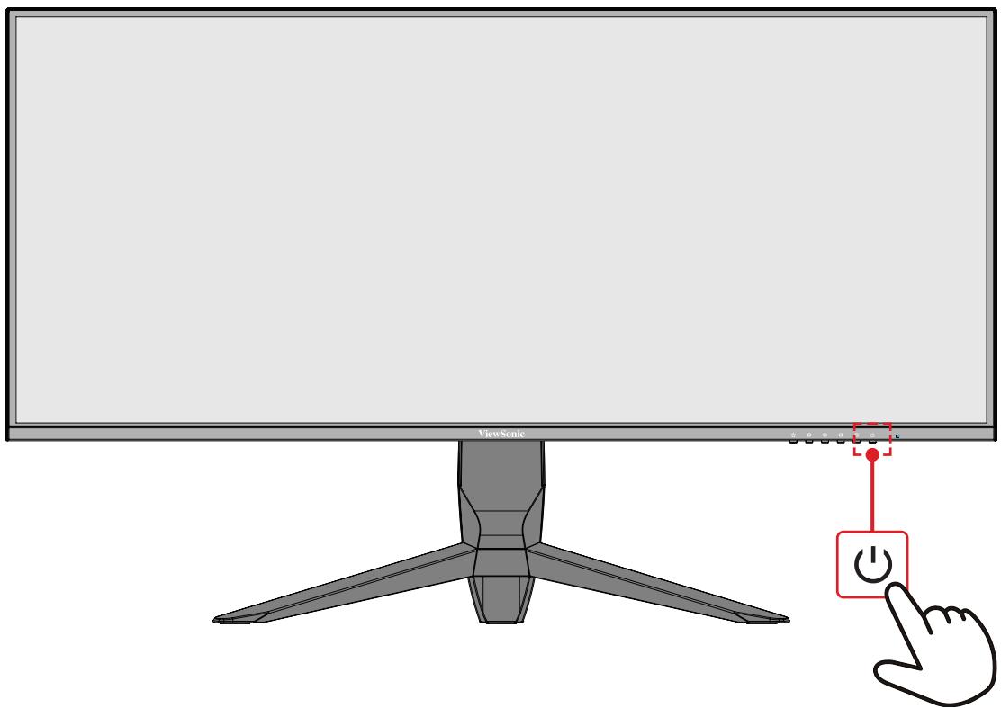 VIEWSONIC VX3480-2K-PRO - Allumer et éteindre l'appareil - 1