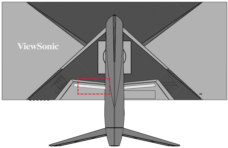 VIEWSONIC VX3480-2K-PRO - Branchement de périphériques externes - 1