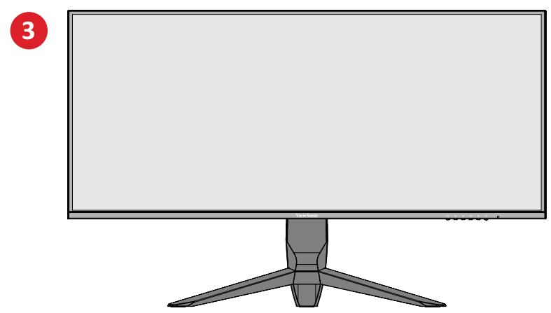 VIEWSONIC VX3480-2K-PRO - Installation du socle - 3