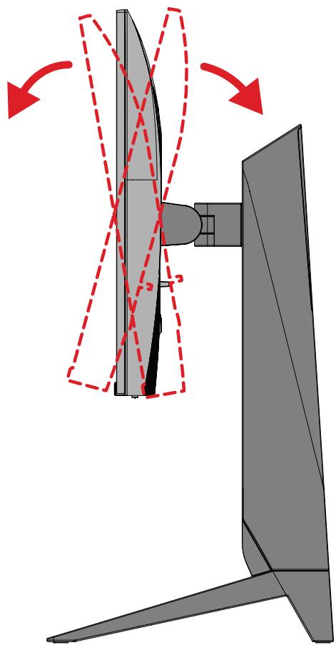 VIEWSONIC VX3480-2K-PRO - Réglage de l'angle d'inclinaison - 1