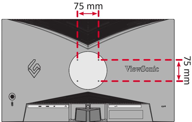 VIEWSONIC VX2766-2K-PRO - Montage du moniteur - 1