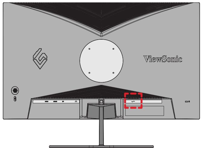 VIEWSONIC VX2766-2K-PRO - Branchement sur l'alimentation - 1