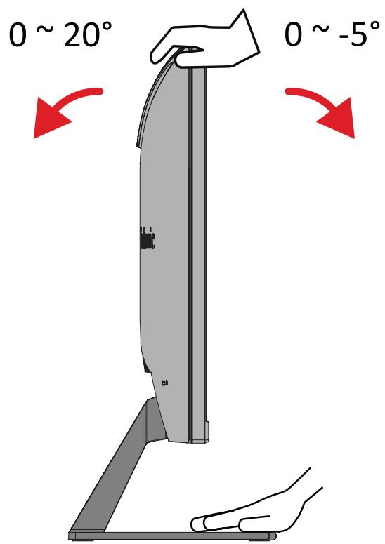 VIEWSONIC VX2766-2K-PRO - Réglage de l'angle d'inclinaison - 1
