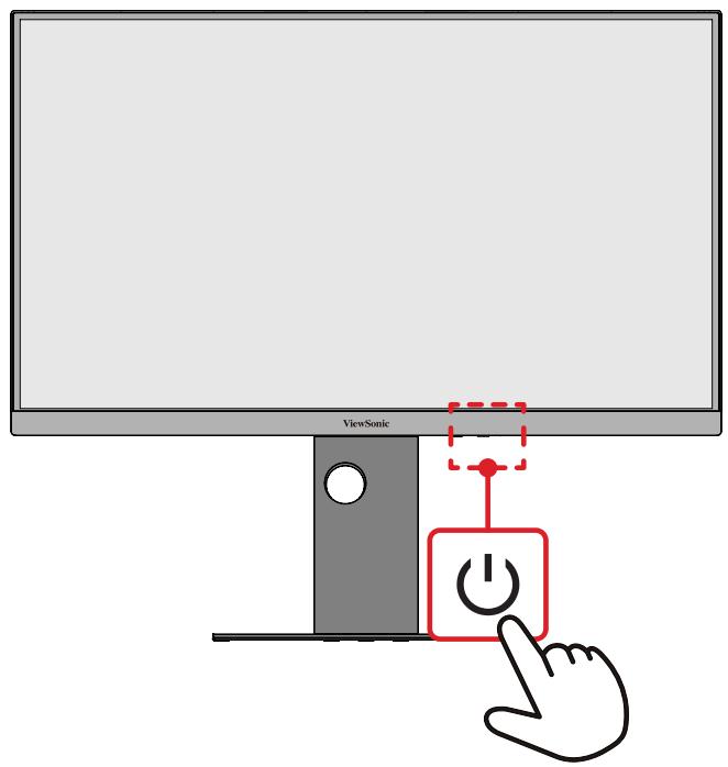 VIEWSONIC VP2788-5K - Allumer et éteindre l'appareil - 1