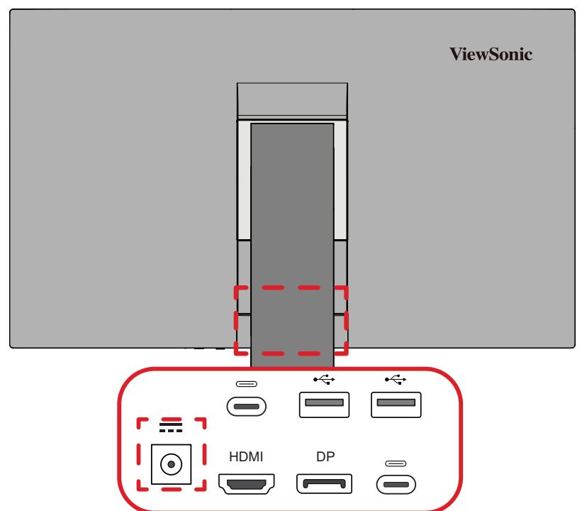 VIEWSONIC VP2788-5K - Branchement sur l'alimentation - 1