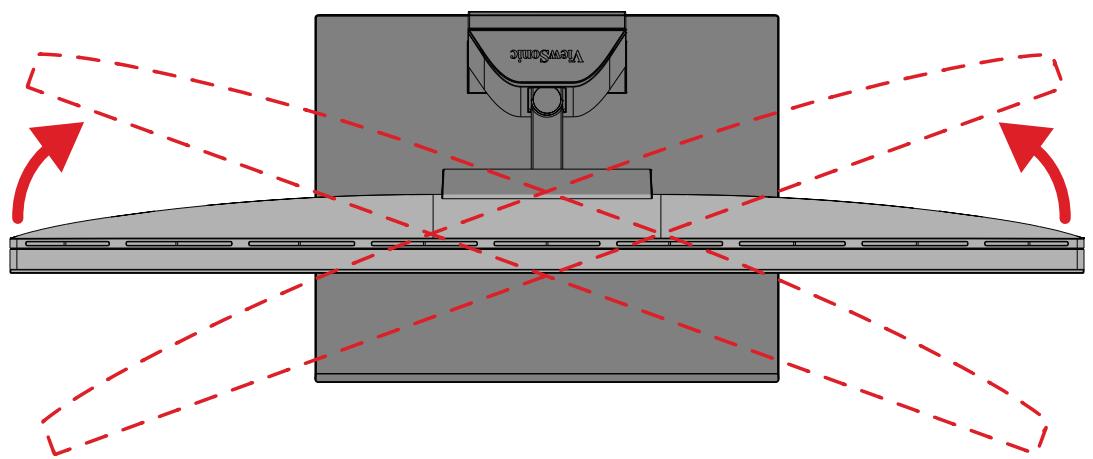 VIEWSONIC VP2788-5K - Réglage de l'angle de pivotement - 1