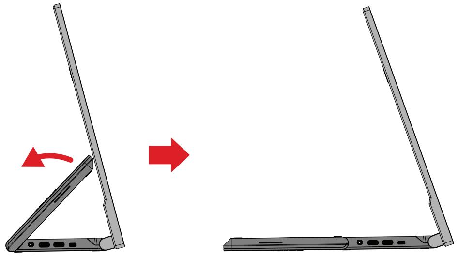 VIEWSONIC VP1656 - Réglage de l'orientation de l'écran (pivot du moniteur) - 1