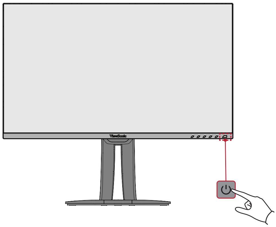 VIEWSONIC VP2456 - Allumer et éteindre l'appareil - 1