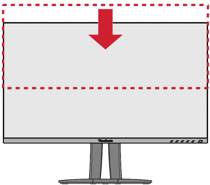 VIEWSONIC VP2456 - Réglage de la hauteur - 1