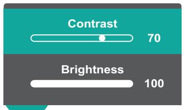 VIEWSONIC VP2456 - Contrast/Brightness (Contraste/Luminosité) - 1