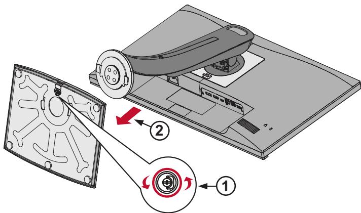 VIEWSONIC VP2456A - Retrait du support - 1
