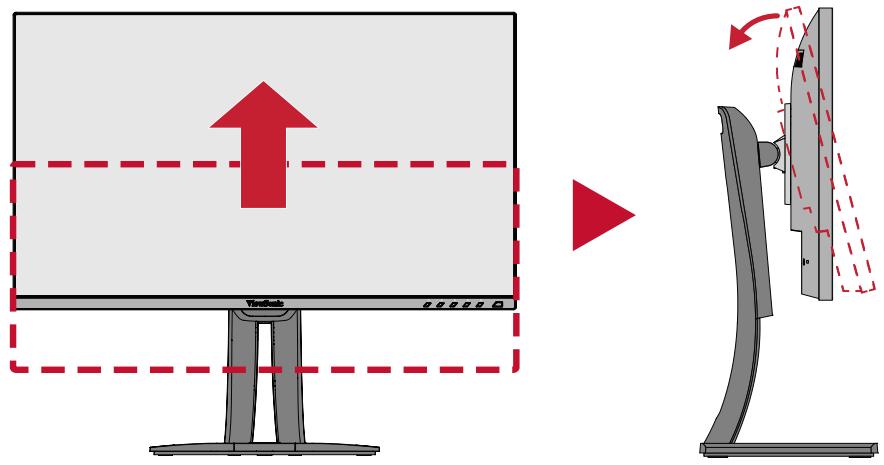 VIEWSONIC VP2456A - Réglage de l'orientation de l'écran (pivot du moniteur) - 1