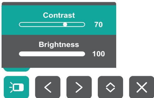 VIEWSONIC VP2456A - Contrast/Brightness (Contraste/Luminosité) - 1