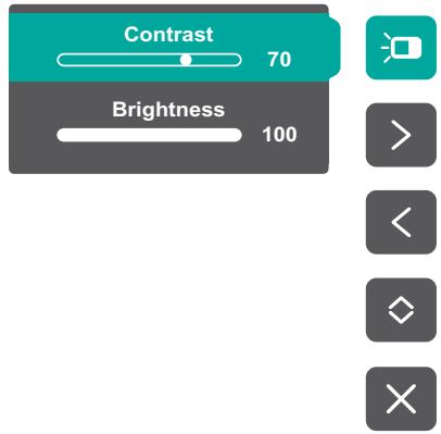 VIEWSONIC VP2458 - Contrast/Brightness (Contraste/Luminosité) - 1