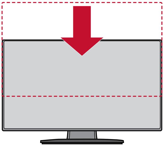 VIEWSONIC VP2458 - Réglage de la hauteur - 1