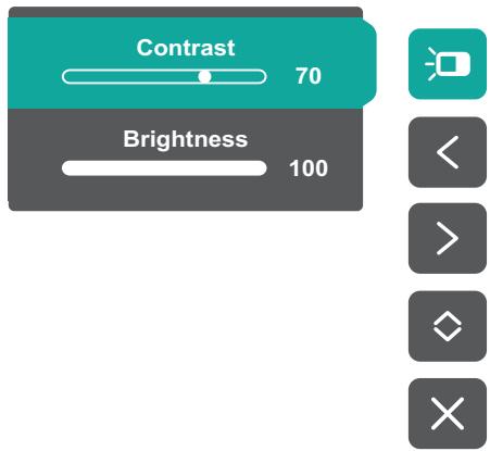 VIEWSONIC VP2468a - Contrast/Brightness (Contraste/Luminosité) - 1
