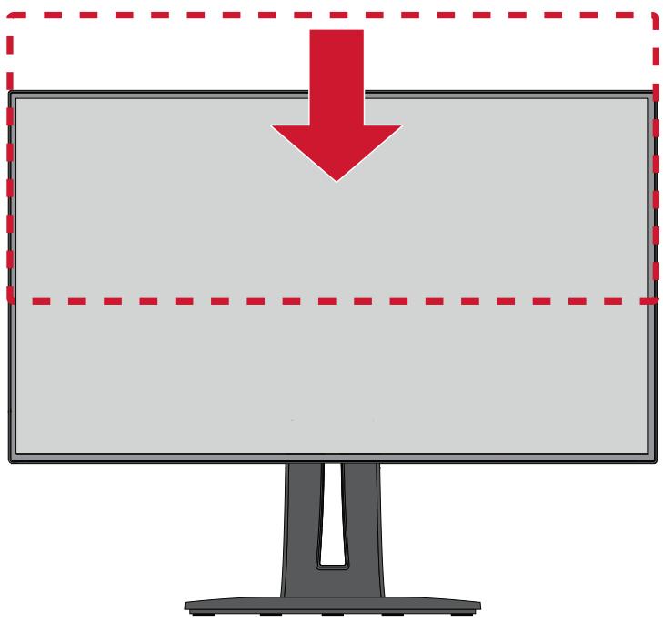VIEWSONIC VP2468a - Réglage de la hauteur - 1