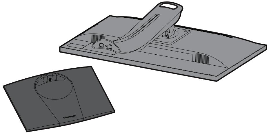 VIEWSONIC VP2468a - Installation du socle - 1