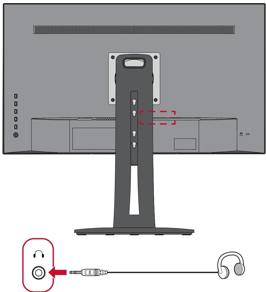 VIEWSONIC VP2468a - Branchement audio - 1