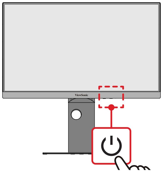 VIEWSONIC VP2488-4K - Allumer et éteindre l'appareil - 1
