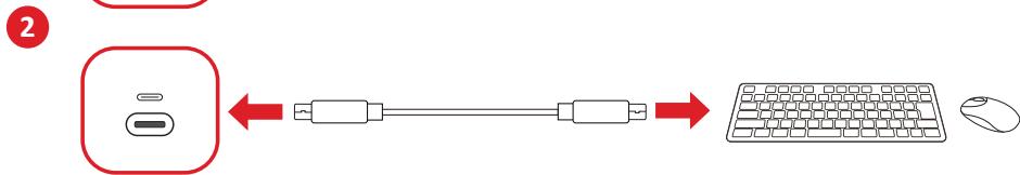VIEWSONIC VP2488-4K - Utilisation des ports USB - 4
