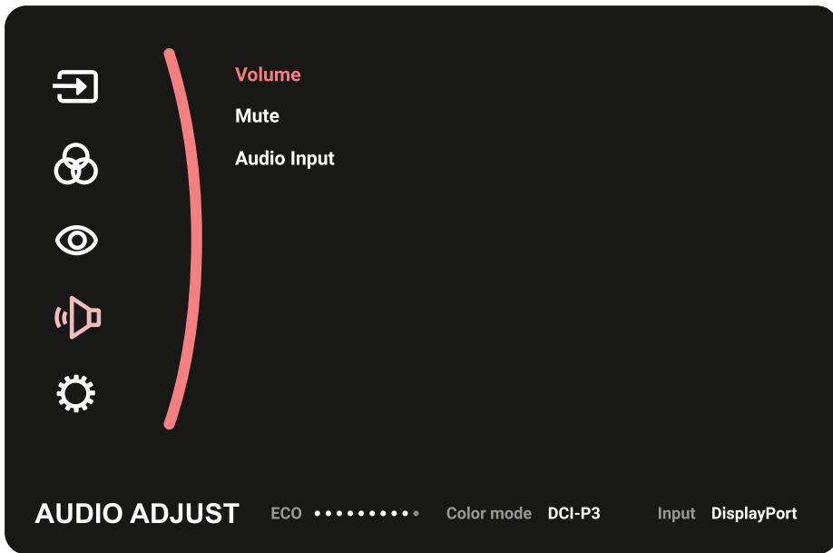 VIEWSONIC VP2488-4K - Audio adjust (réglage audio) - 1